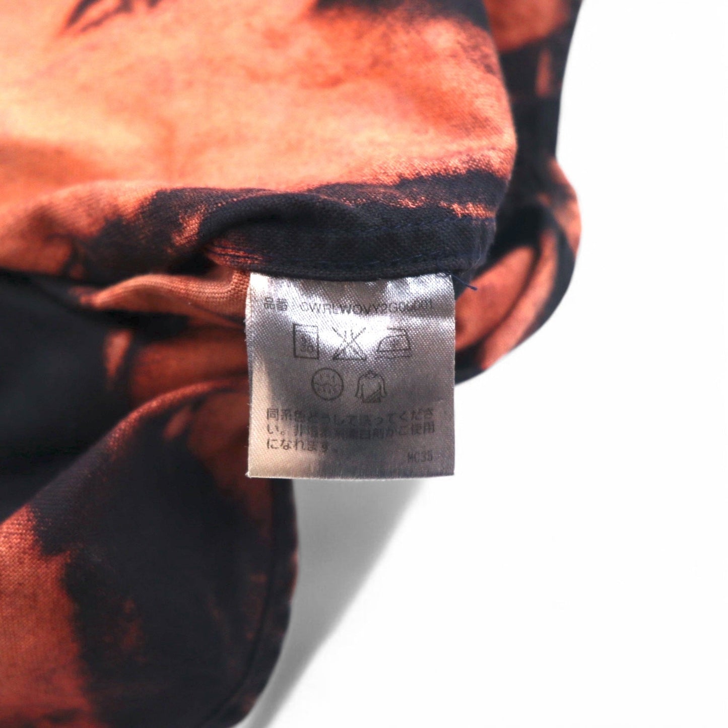 Ralph Lauren タイダイ ブリーチ加工 ボタンダウンシャツ S ブラック ビッグポニー 刺繍