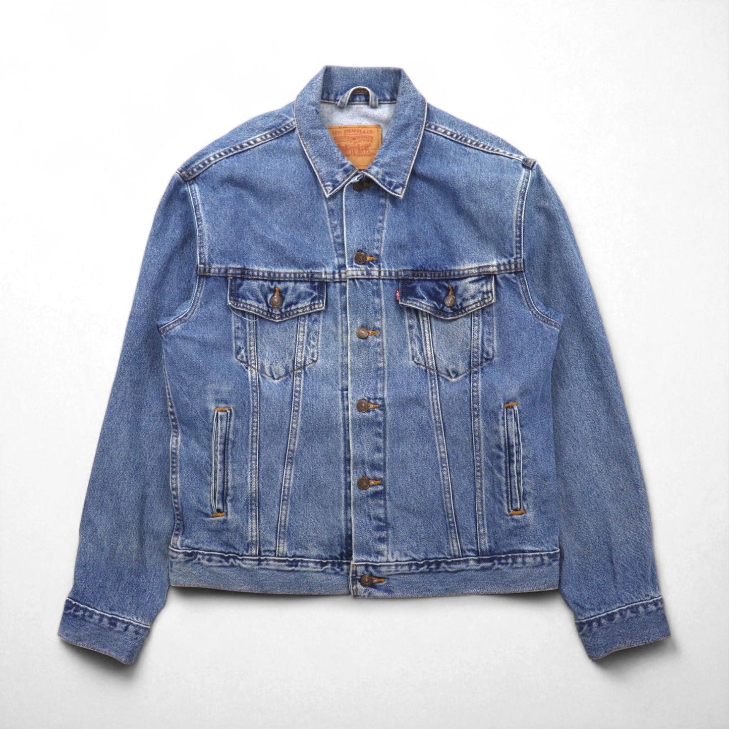 Levi's USA製 RELAXED TRUCKER デニム トラッカージャケット Gジャン L インディゴ ブルー 70507-0389