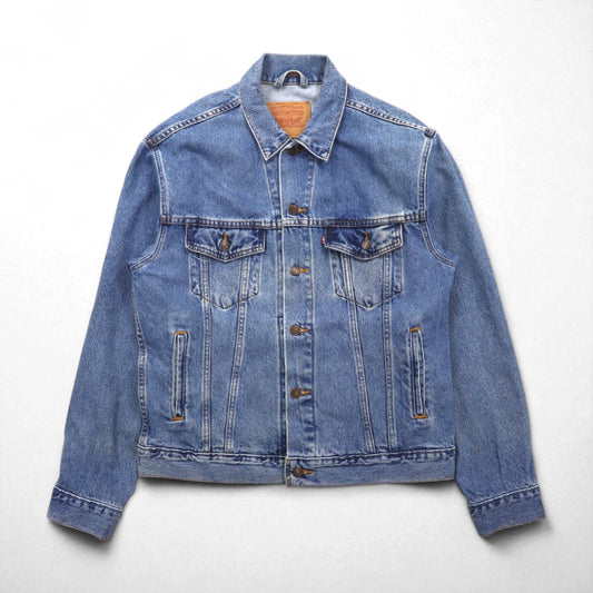 Levi's USA製 RELAXED TRUCKER デニム トラッカージャケット Gジャン L インディゴ ブルー 70507-0389