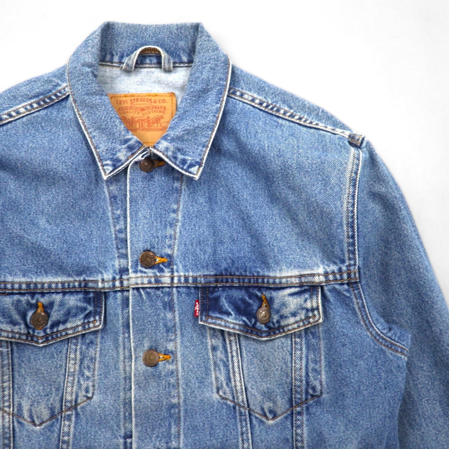Levi's USA製 RELAXED TRUCKER デニム トラッカージャケット Gジャン L インディゴ ブルー 70507-0389