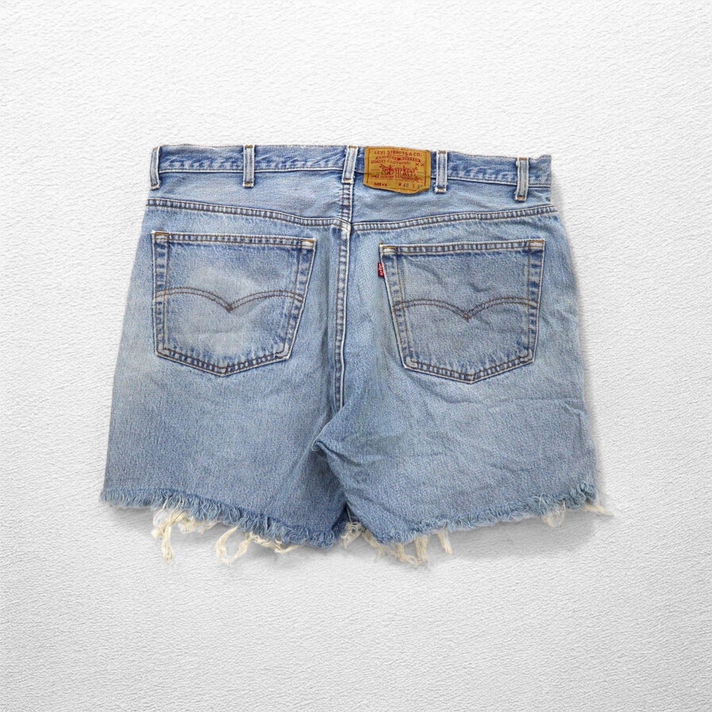 Levi's 90年代 USA製 501XX カットオフ デニム ショートパンツ XL インディゴ ブルー ボタン裏520 501-0000