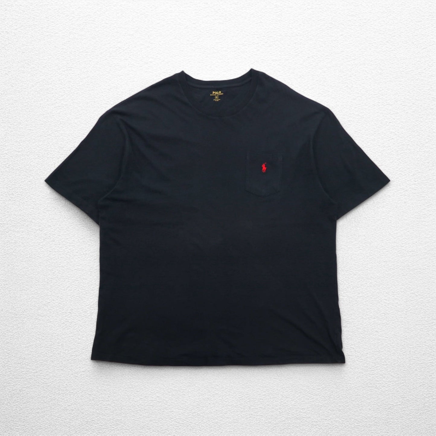 POLO RALPH LAUREN ポケット付き Tシャツ ポケTee 3XL ブラック スモールポニー刺繍