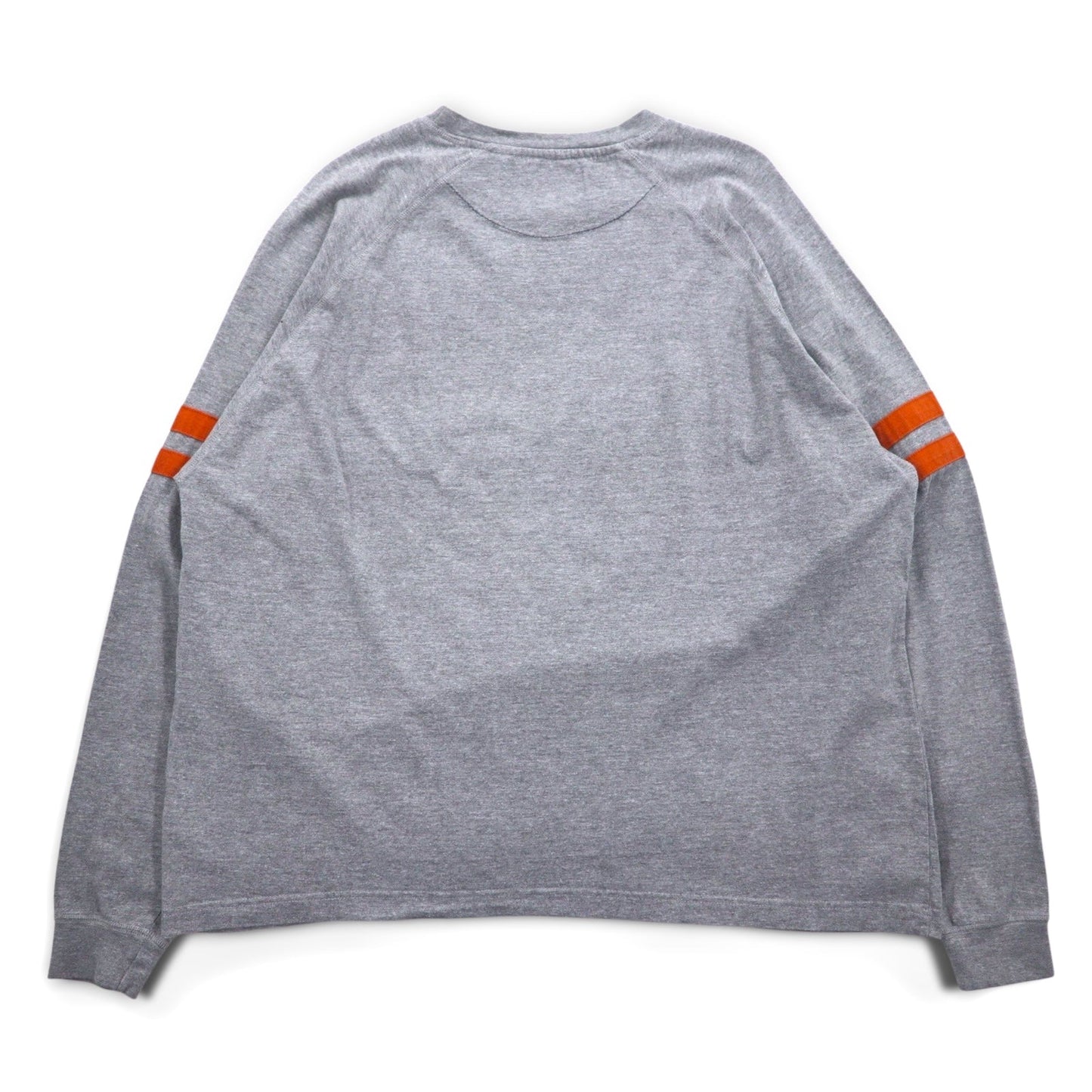 J.AMERICA フットボール ロングスリーブTシャツ ロンT XL グレー プリント TEXAS