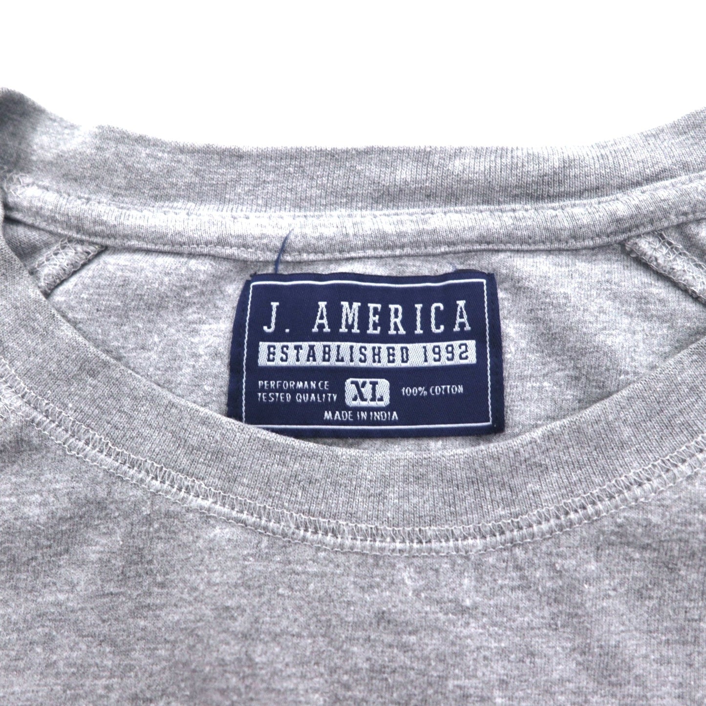J.AMERICA フットボール ロングスリーブTシャツ ロンT XL グレー プリント TEXAS