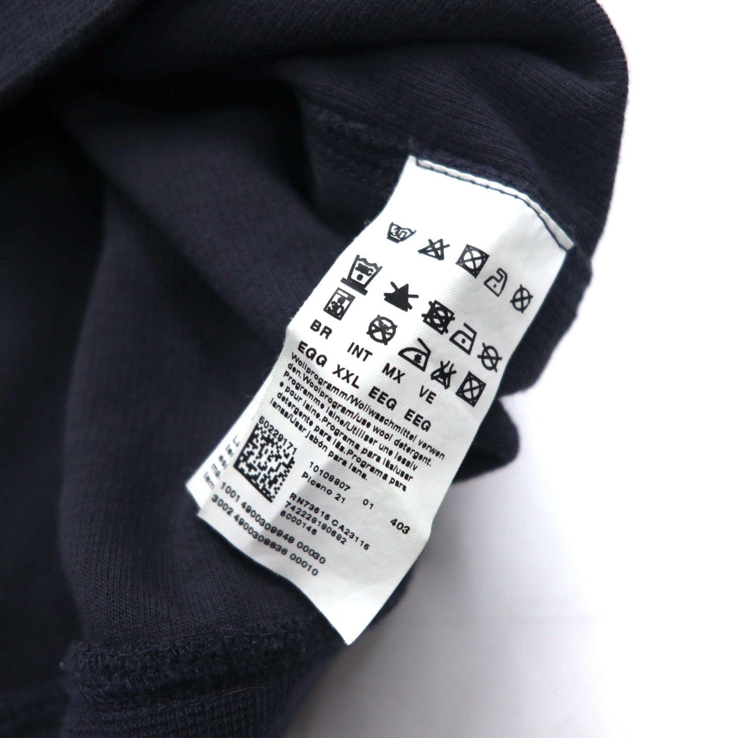 HUGO BOSS ハーフジップ コットンニット セーター XXL ネイビー