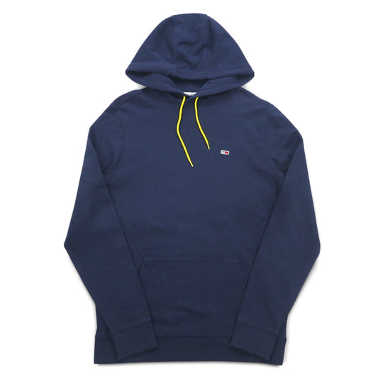 TOMMY JEANS プルオーバーパーカー L ネイビー バックプリント Mikina Flag Graphic DM0DM08703