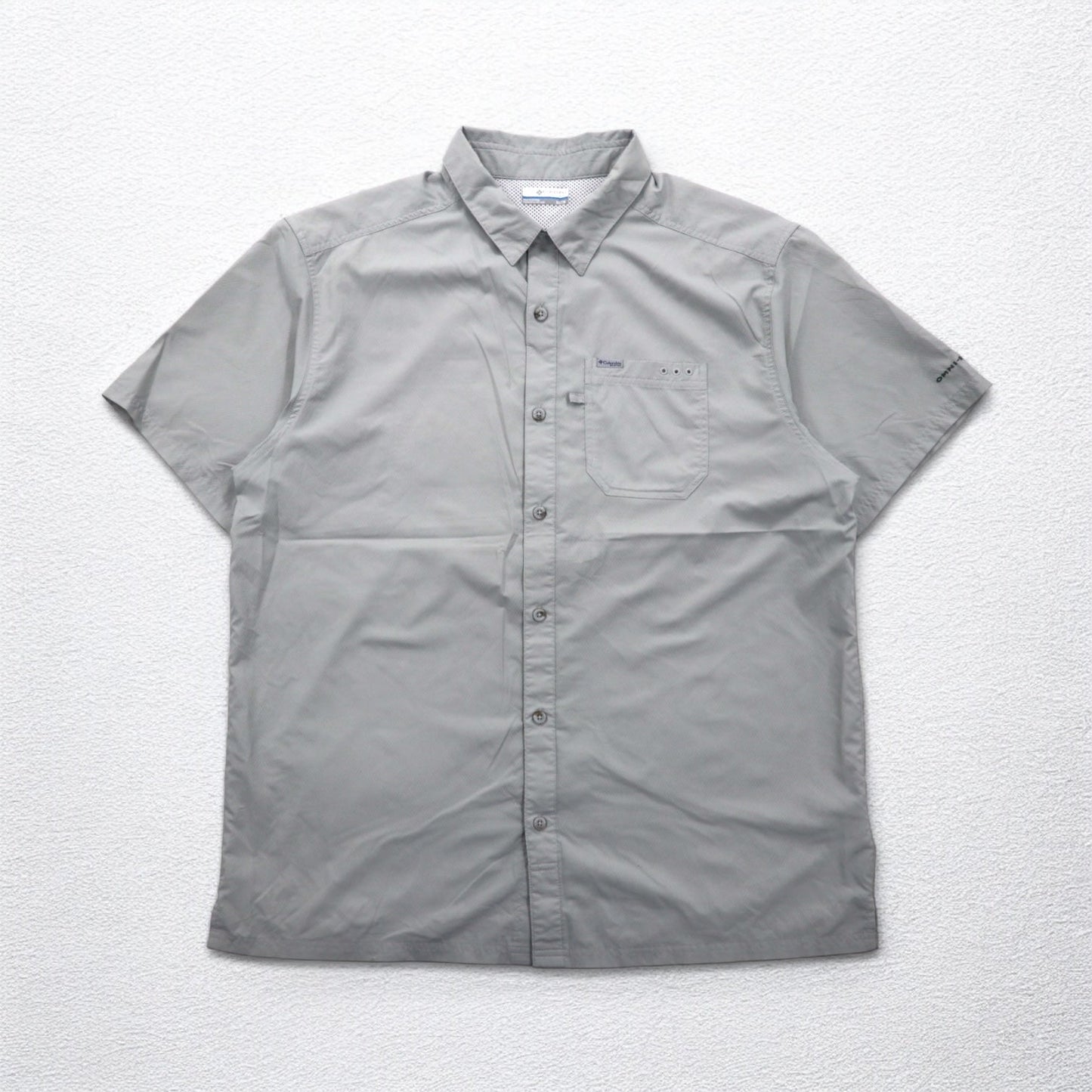 Columbia PFG オムニシェード OMNI-SHADE スラックタイドキャンプシャツ フィッシングシャツ XL グレー ポリエステル FM7042