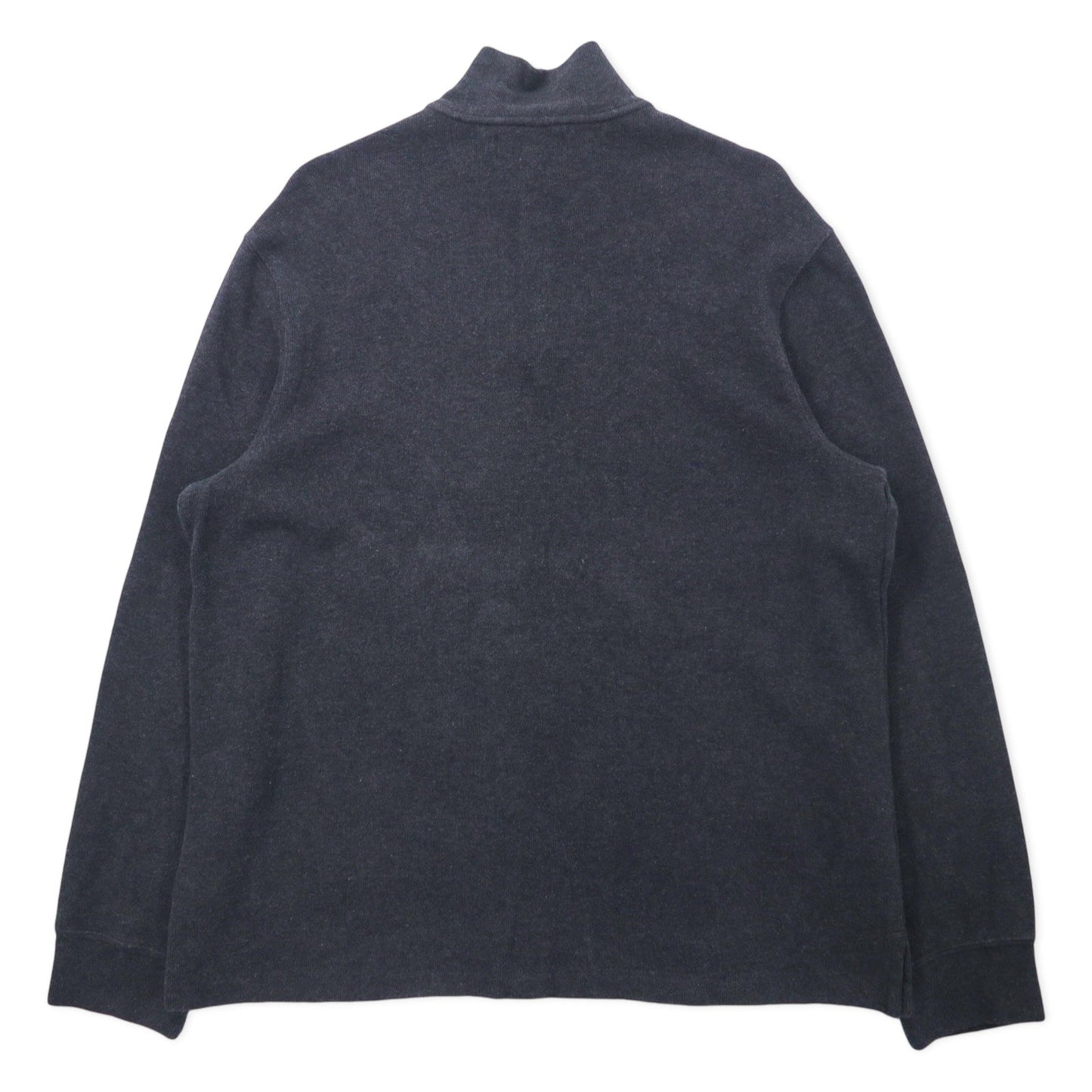 Polo by Ralph Lauren ハーフジップ スウェット XL グレー コットン スモールポニー刺繍 ビッグサイズ