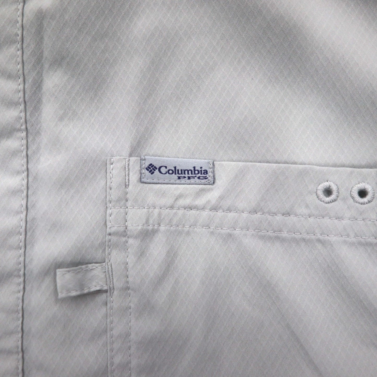 Columbia PFG オムニシェード OMNI-SHADE スラックタイドキャンプシャツ フィッシングシャツ XL グレー ポリエステル FM7042
