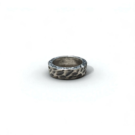 Vintage Silver Ring Hammered Texture ハンマーワーク 槌目 リング 指輪 13号 シルバー 925