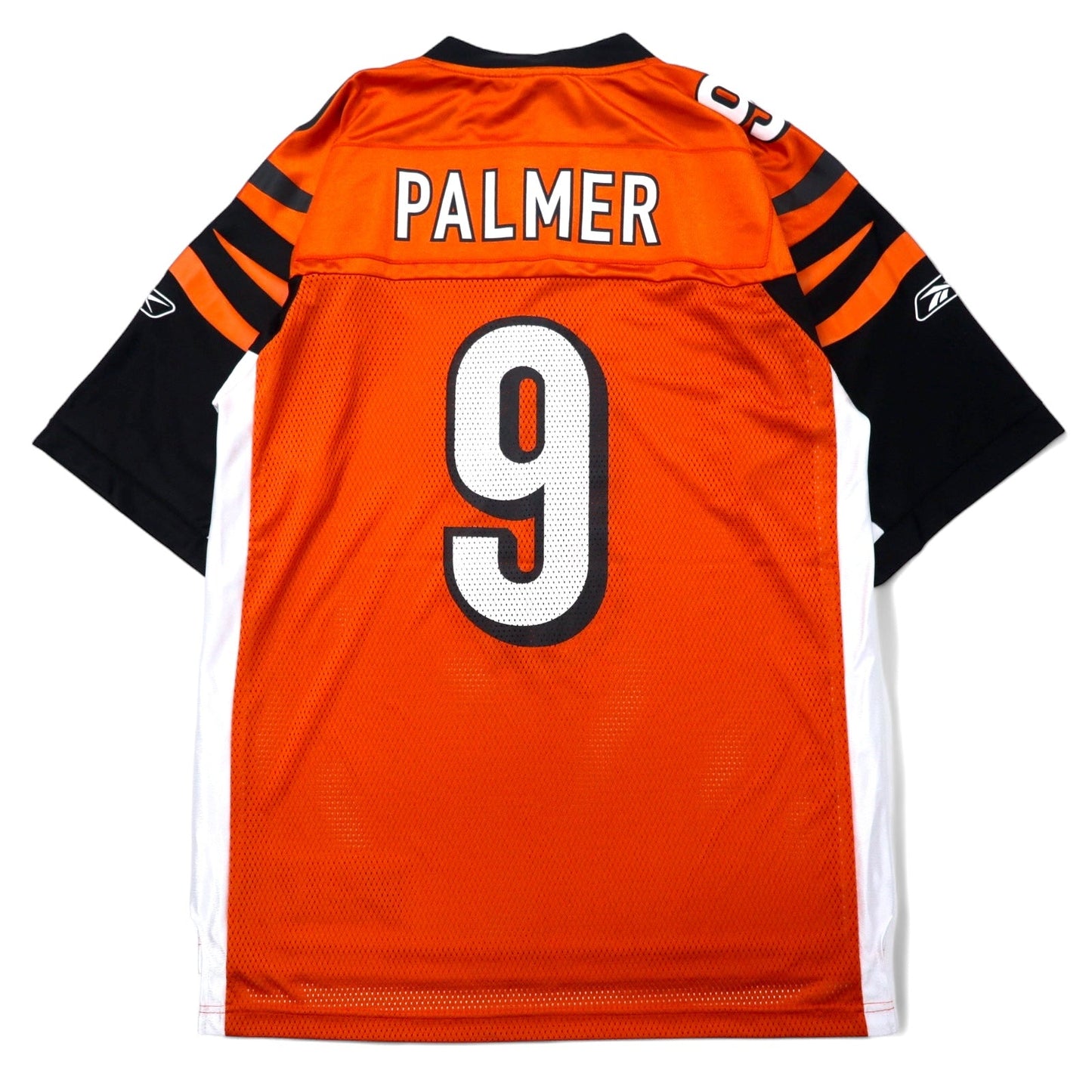 Reebok ゲームシャツ M オレンジ ナイロン メッシュ NFL ベンガルズ ナンバリング PALMER 未使用品