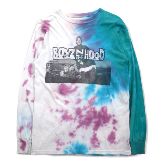 BOYZ N THE HOOD 90年代 ムービー ICE CUBE ヒップホップ ロングスリーブTシャツ ロンT S タイダイ N.W.A. メキシコ製