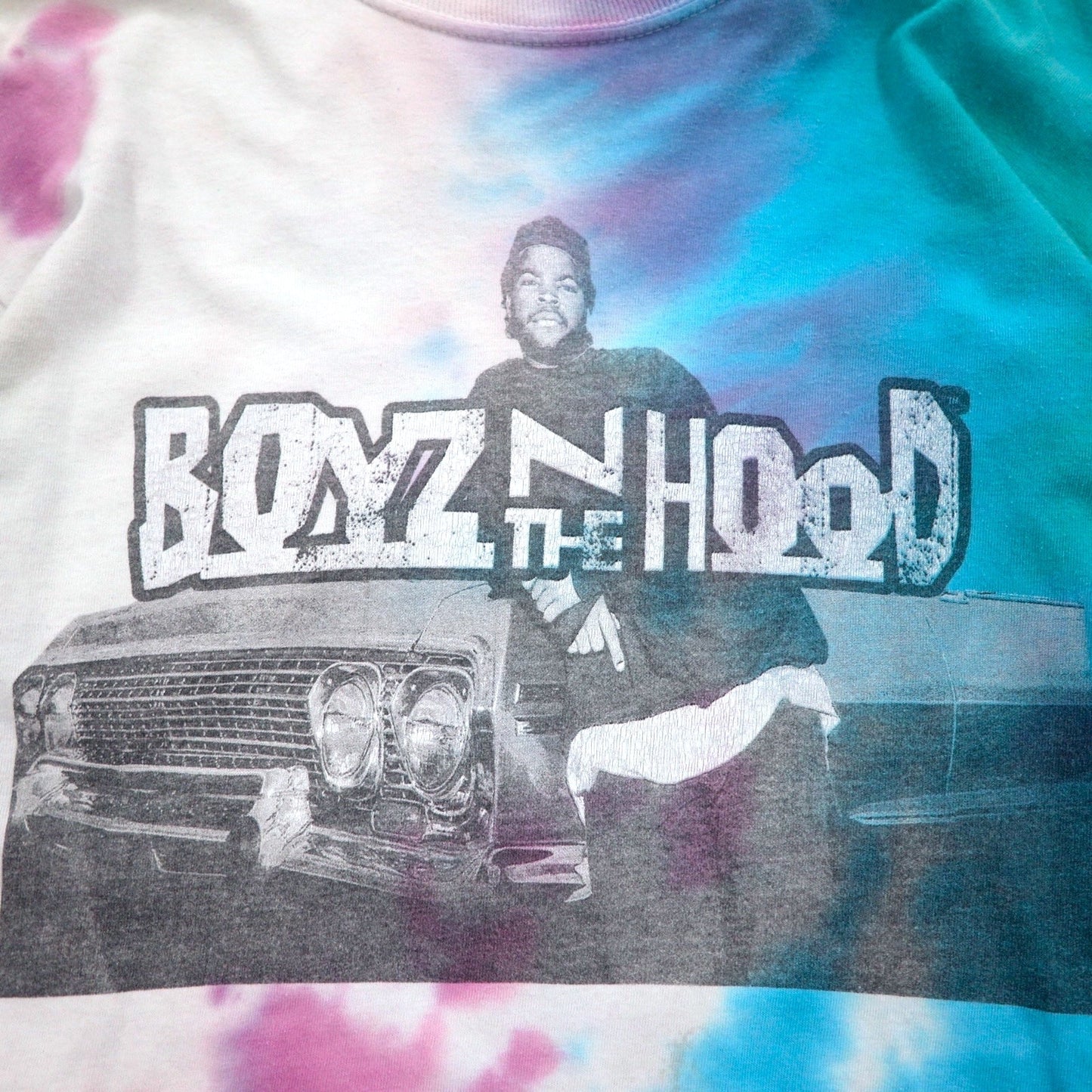 BOYZ N THE HOOD 90年代 ムービー ICE CUBE ヒップホップ ロングスリーブTシャツ ロンT S タイダイ N.W.A. メキシコ製