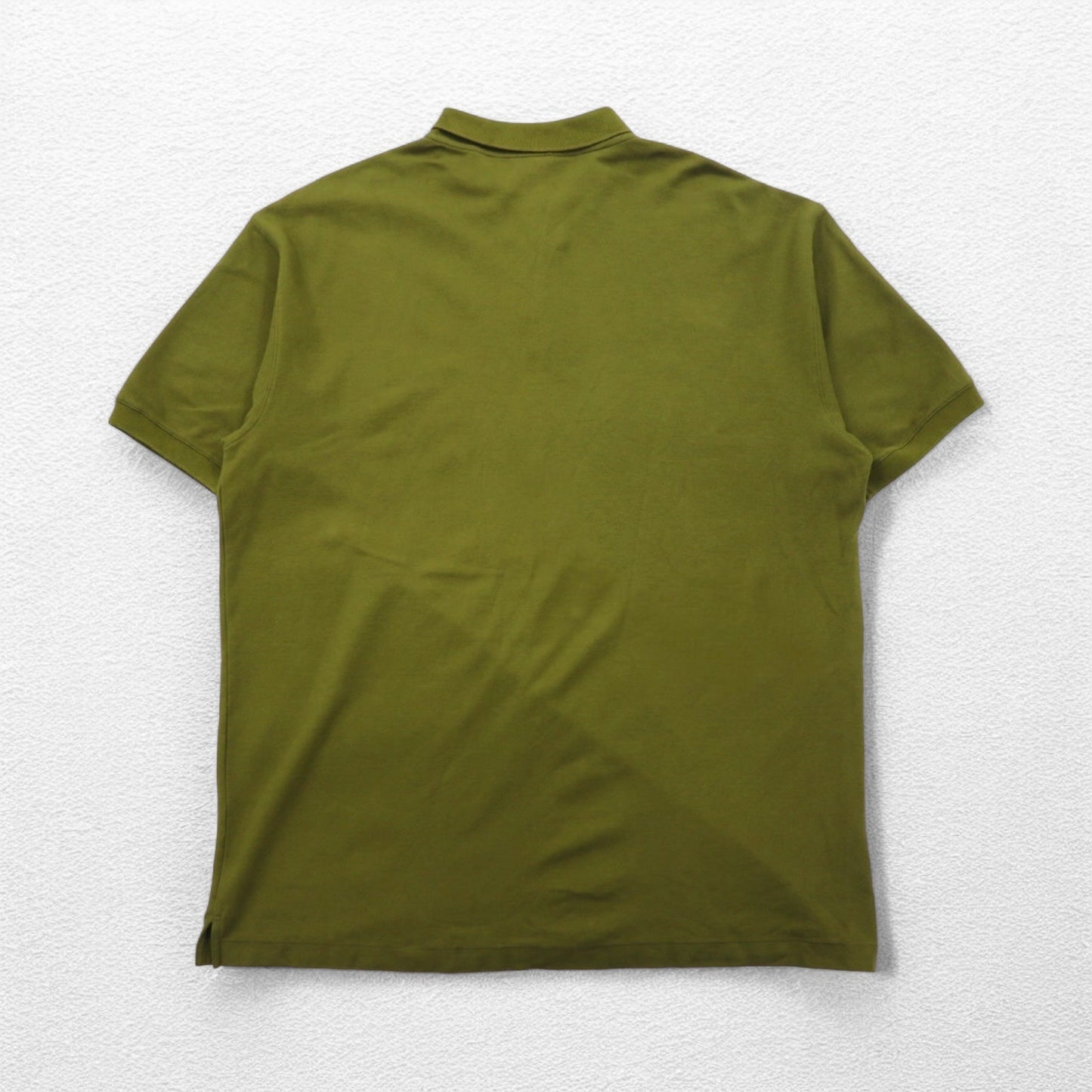 patagonia オーガニックコットン ポロシャツ 2XL カーキ 鹿の子 ワンポイントロゴ刺繍 52822