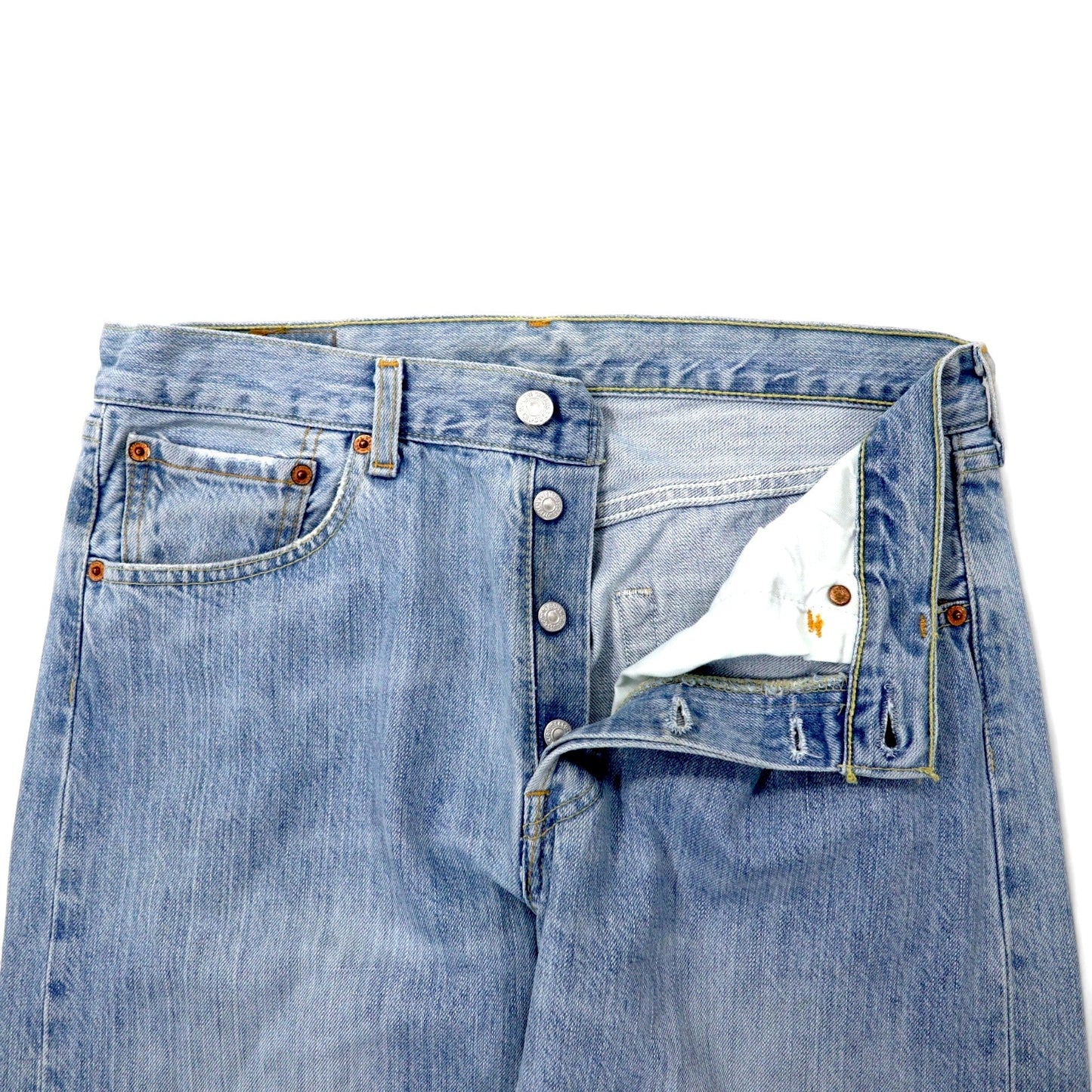 Levi's スペイン製 00年代 ユーロリーバイス 501 デニムパンツ 31 ブルー アイスウォッシュ コットン ボタンフライ ボタン裏295 501-0178