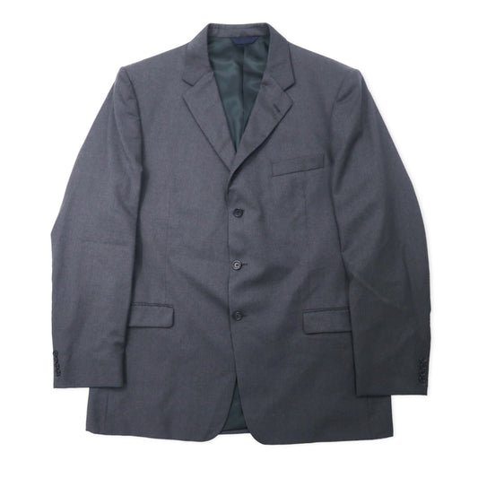 BURBERRY USA製 3B テーラードジャケット XL グレー ウール