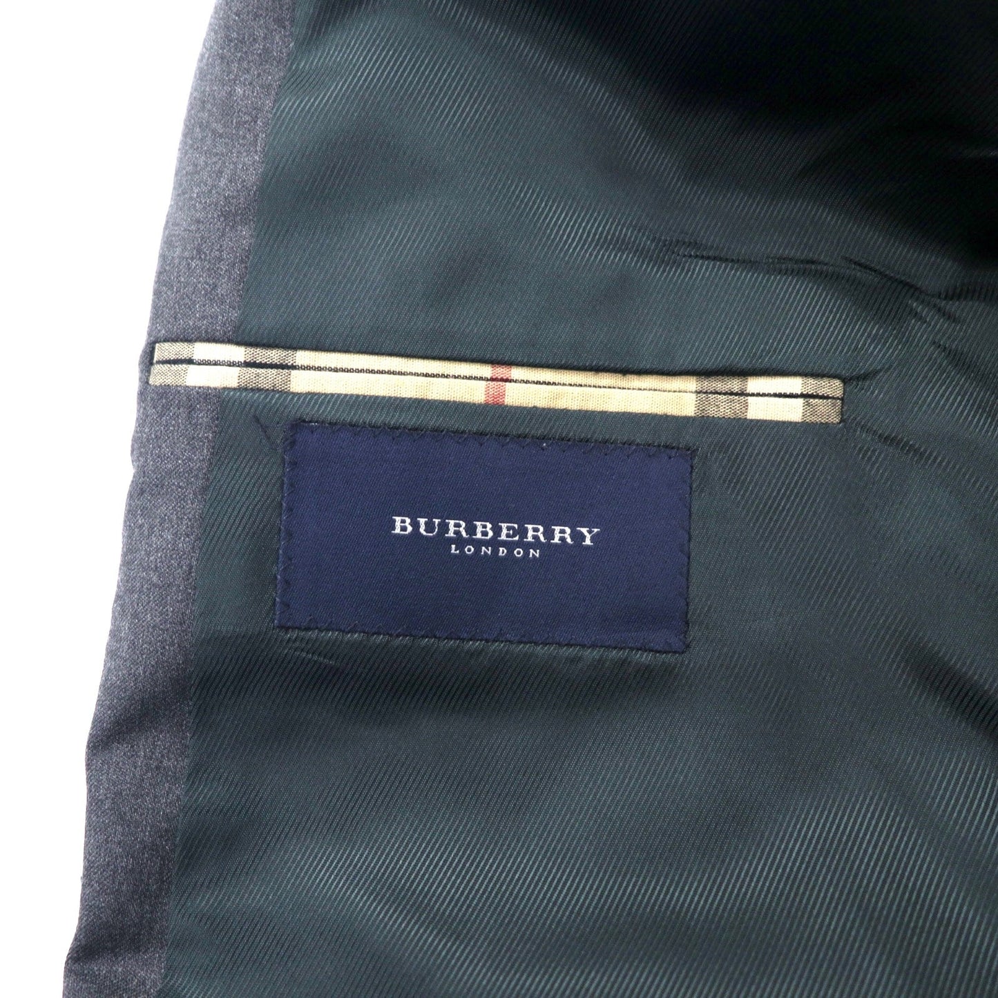 BURBERRY USA製 3B テーラードジャケット XL グレー ウール