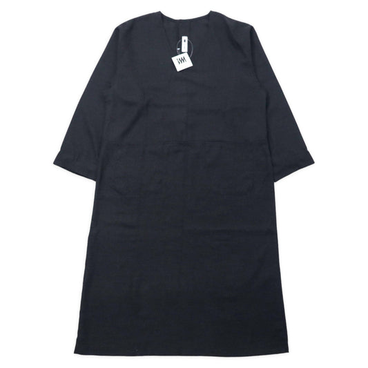 im product ISSEY MIYAKE ワンピース バックボタン FREE グレー ポリエステル レーヨン 日本製 未使用品