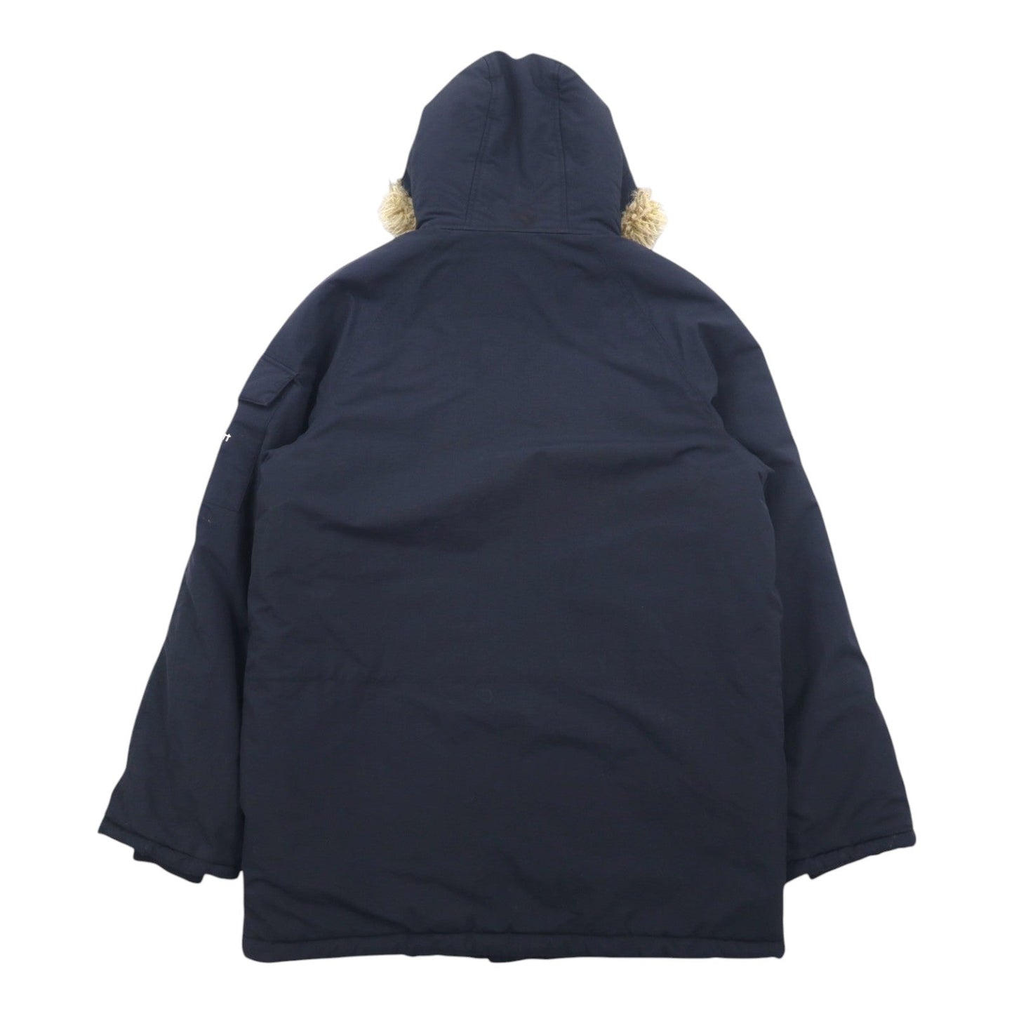 carhartt N-3B ダウンジャケット L ブラック ナイロン 中綿 ファー着脱式 ドローコード ダブルジップ ANCHORAGE PARKA