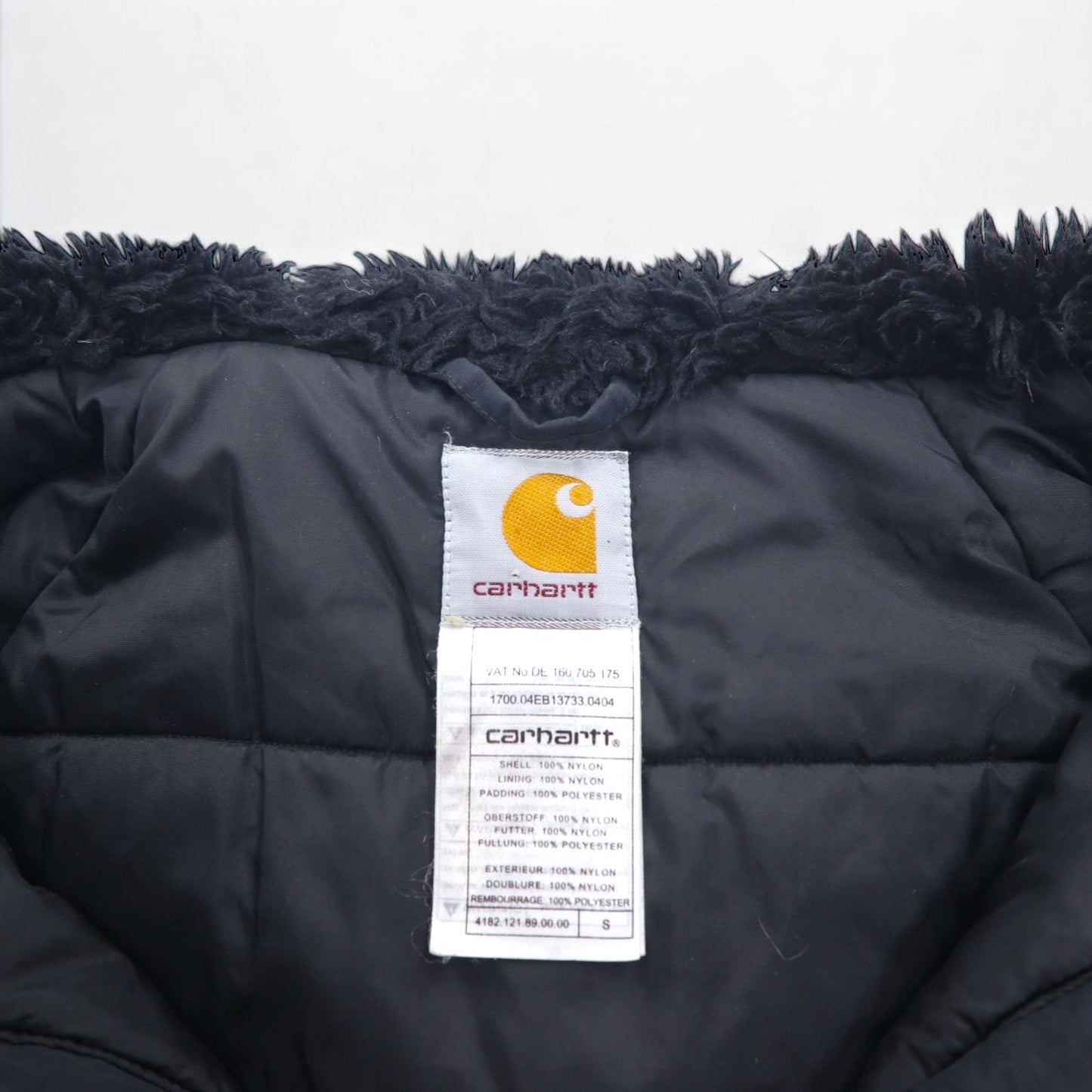 carhartt N-3B ダウンジャケット L ブラック ナイロン 中綿 ファー着脱式 ドローコード ダブルジップ ANCHORAGE PARKA