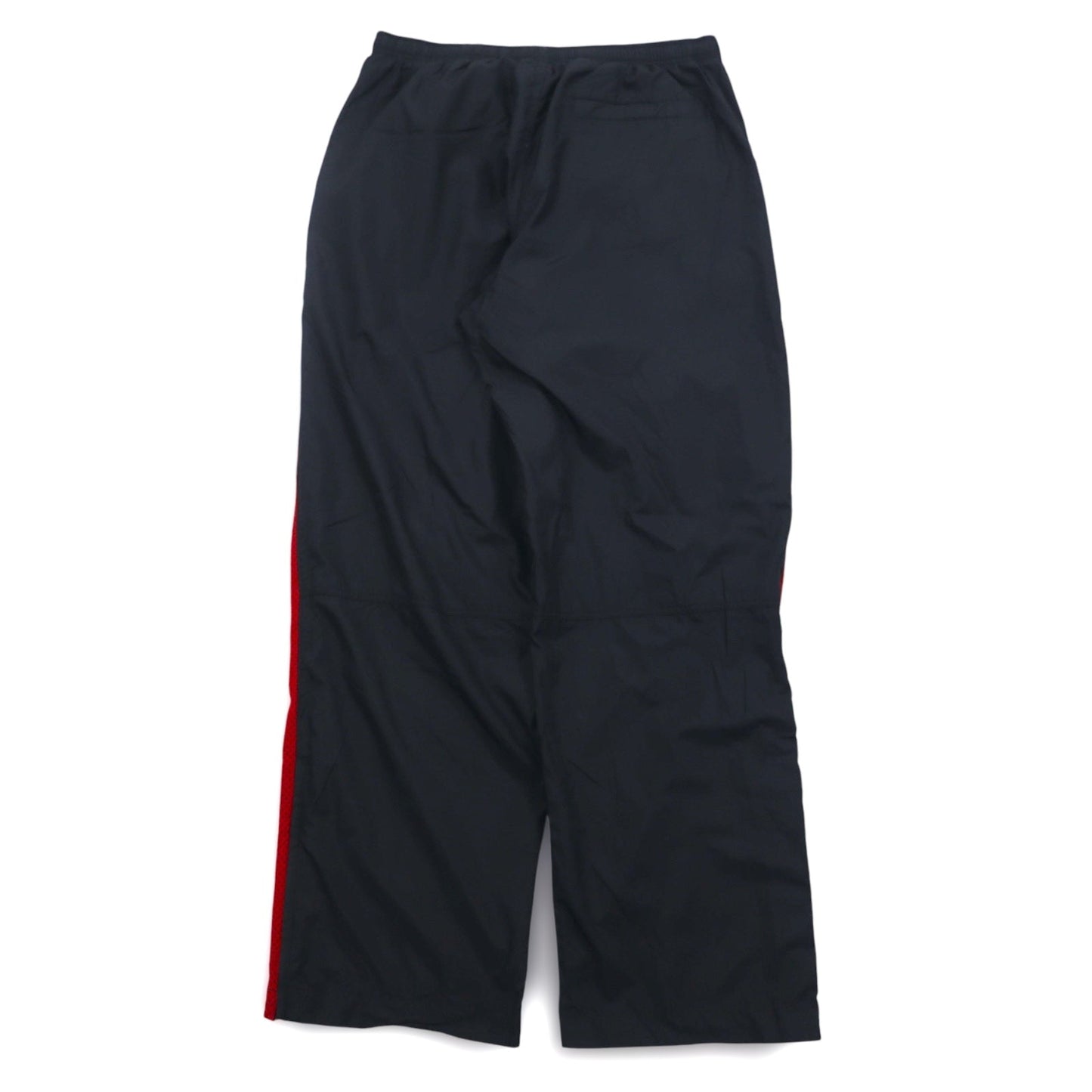 NIKE 00年代 ウーブン トラックパンツ ジャージ XL ブラック レッド サイドライン