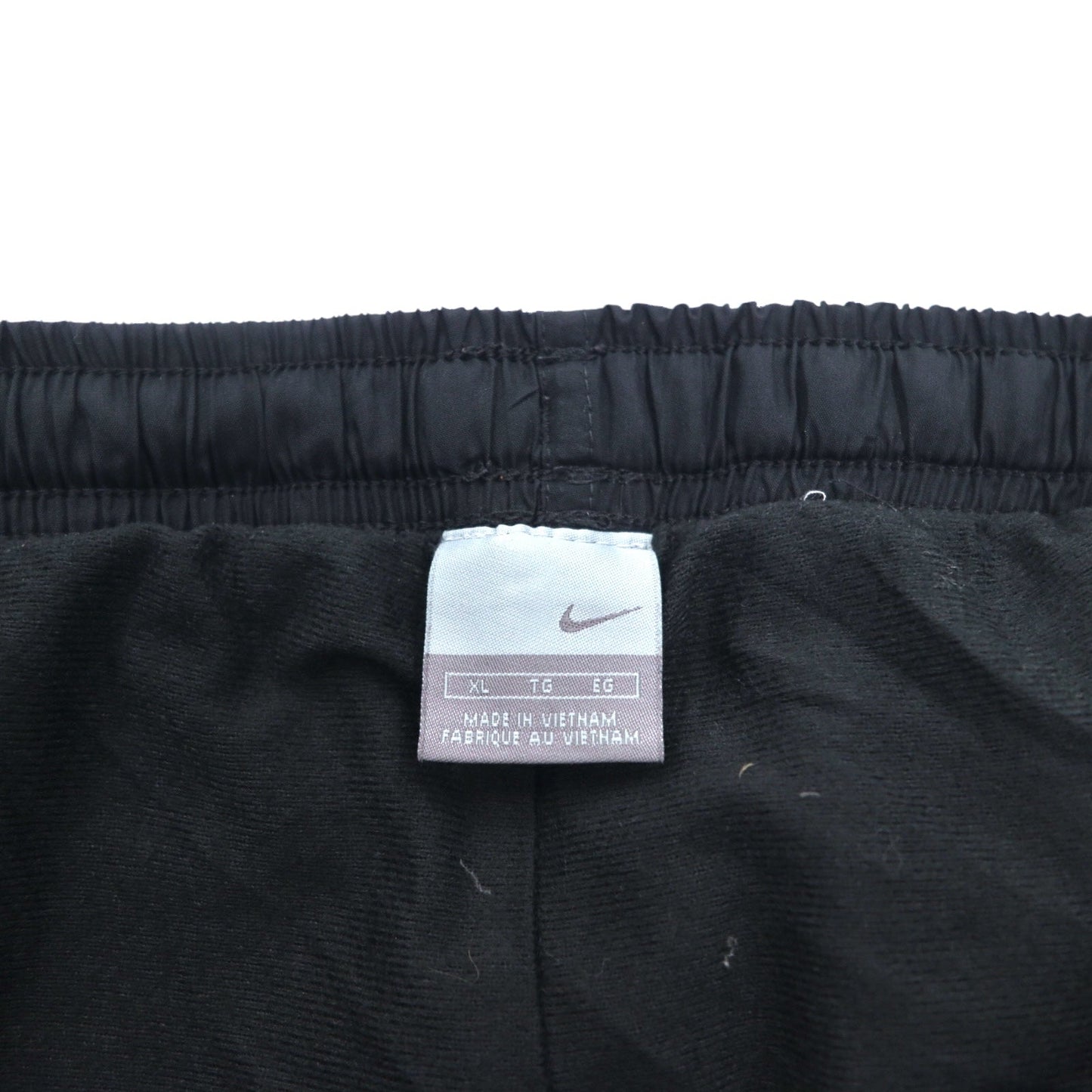 NIKE 00年代 ウーブン トラックパンツ ジャージ XL ブラック レッド サイドライン