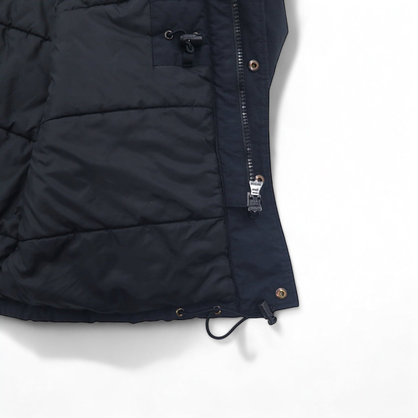 carhartt N-3B ダウンジャケット L ブラック ナイロン 中綿 ファー着脱式 ドローコード ダブルジップ ANCHORAGE PARKA