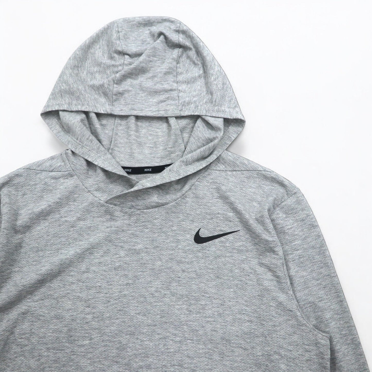 NIKE ドライフィット パーカー ロングスリーブTシャツ M グレー L/S Hooded Training Top AO7579-012