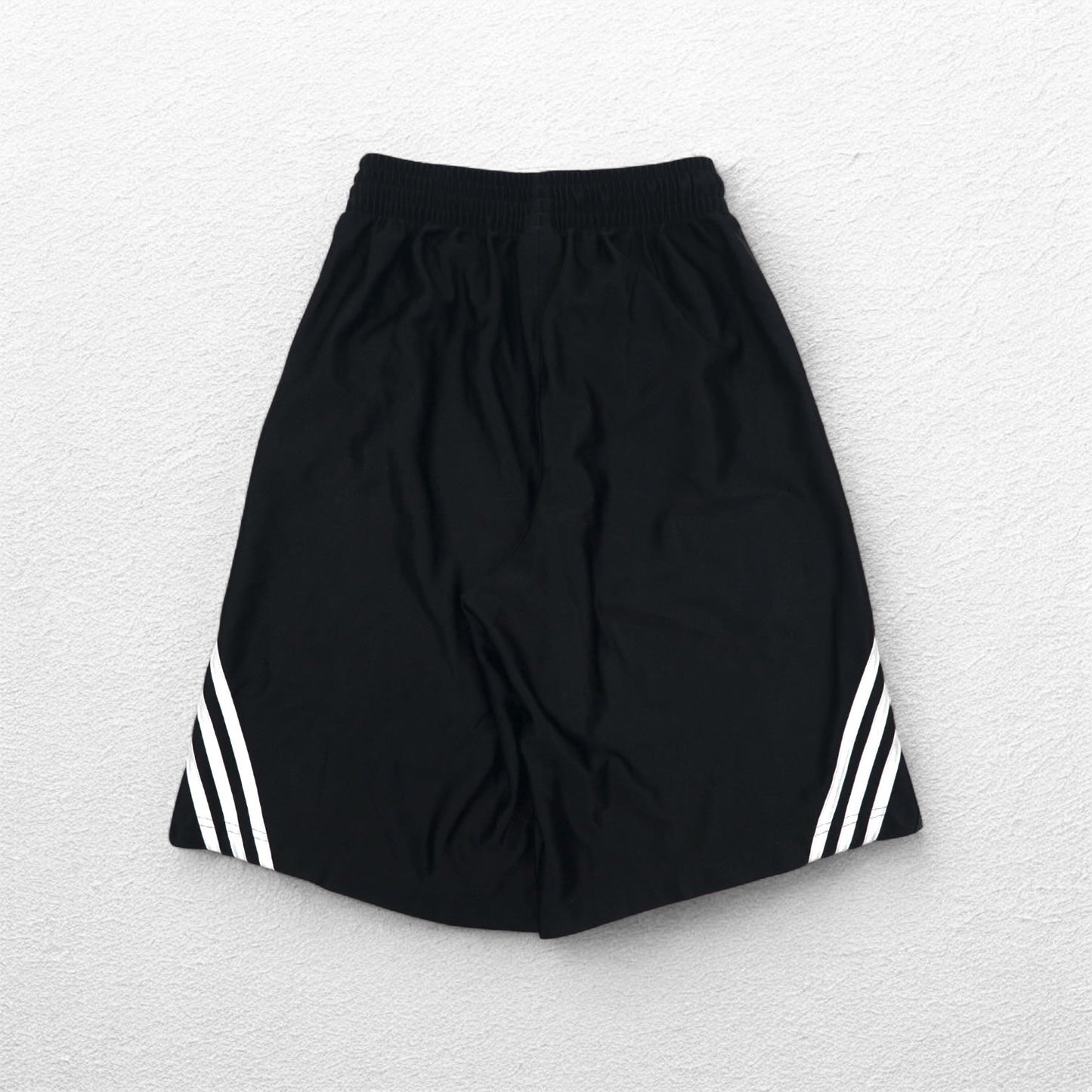 adidas 3ストライプ ショートパンツ ハーフパンツ M ブラック ポリエステル バスケットボール ゲームパンツ