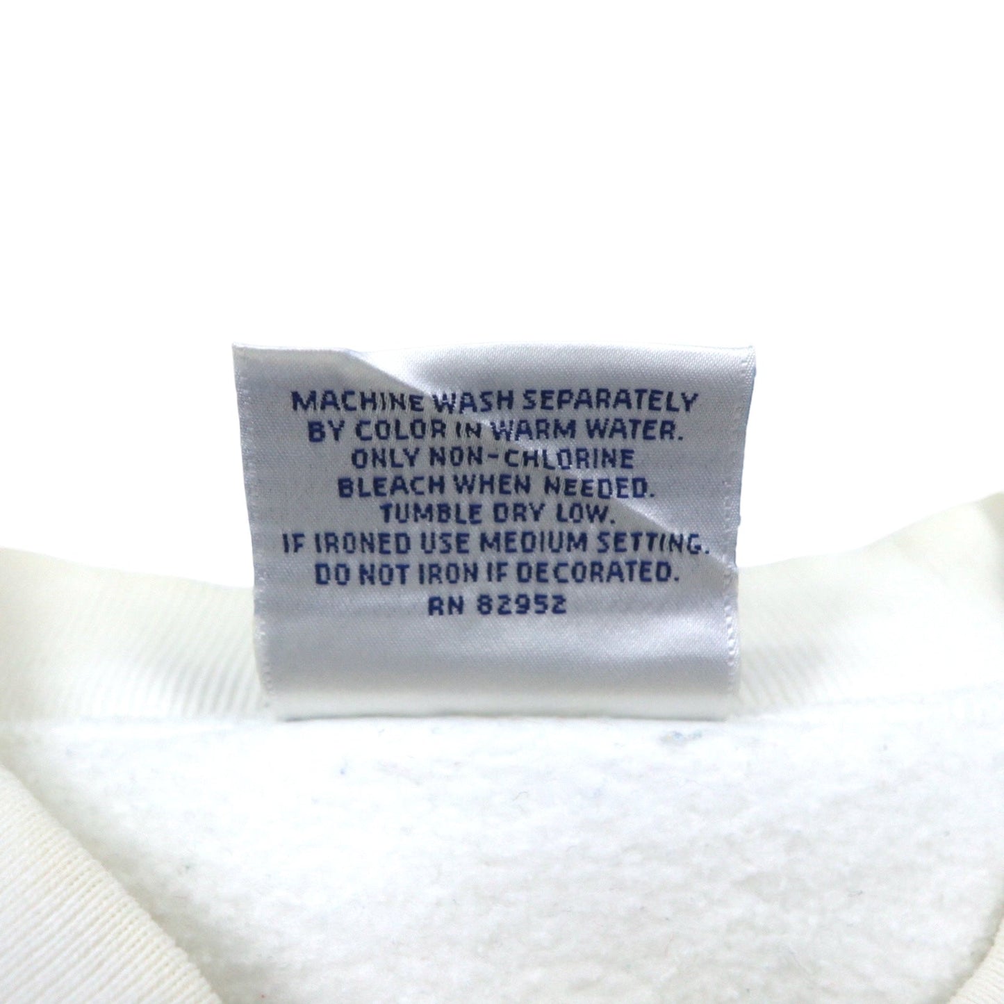 90年代 USA製 THE PERFECTSHIRT COMPANY 前V プリントスウェット 2XL ホワイト 裏起毛 KEEFE'S GOLF CLUBS