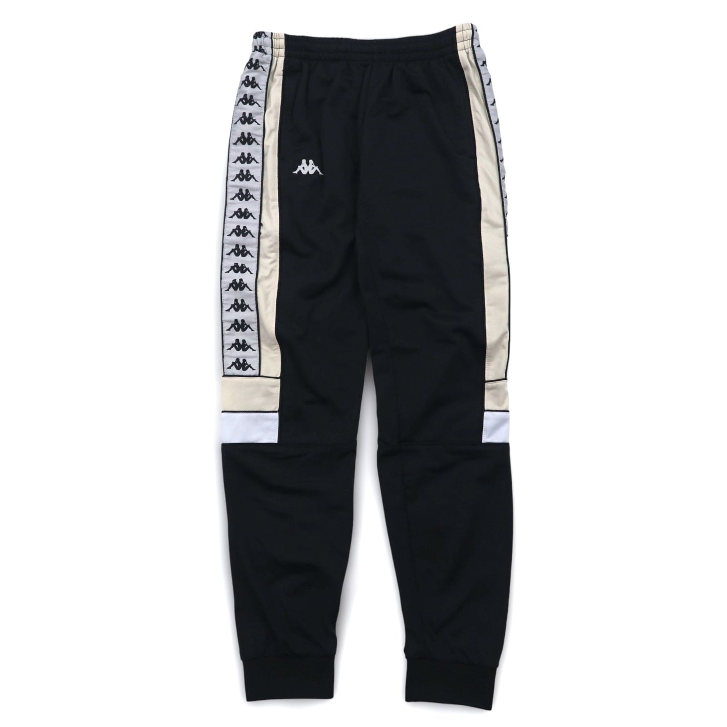 Kappa 00年代 トラックパンツ ジャージ L ブラック ポリエステル テープロゴ サイドライン