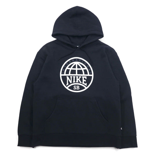 NIKE SB プリント プルオーバー パーカー L ブラック コットン 裏起毛 DM0865-010