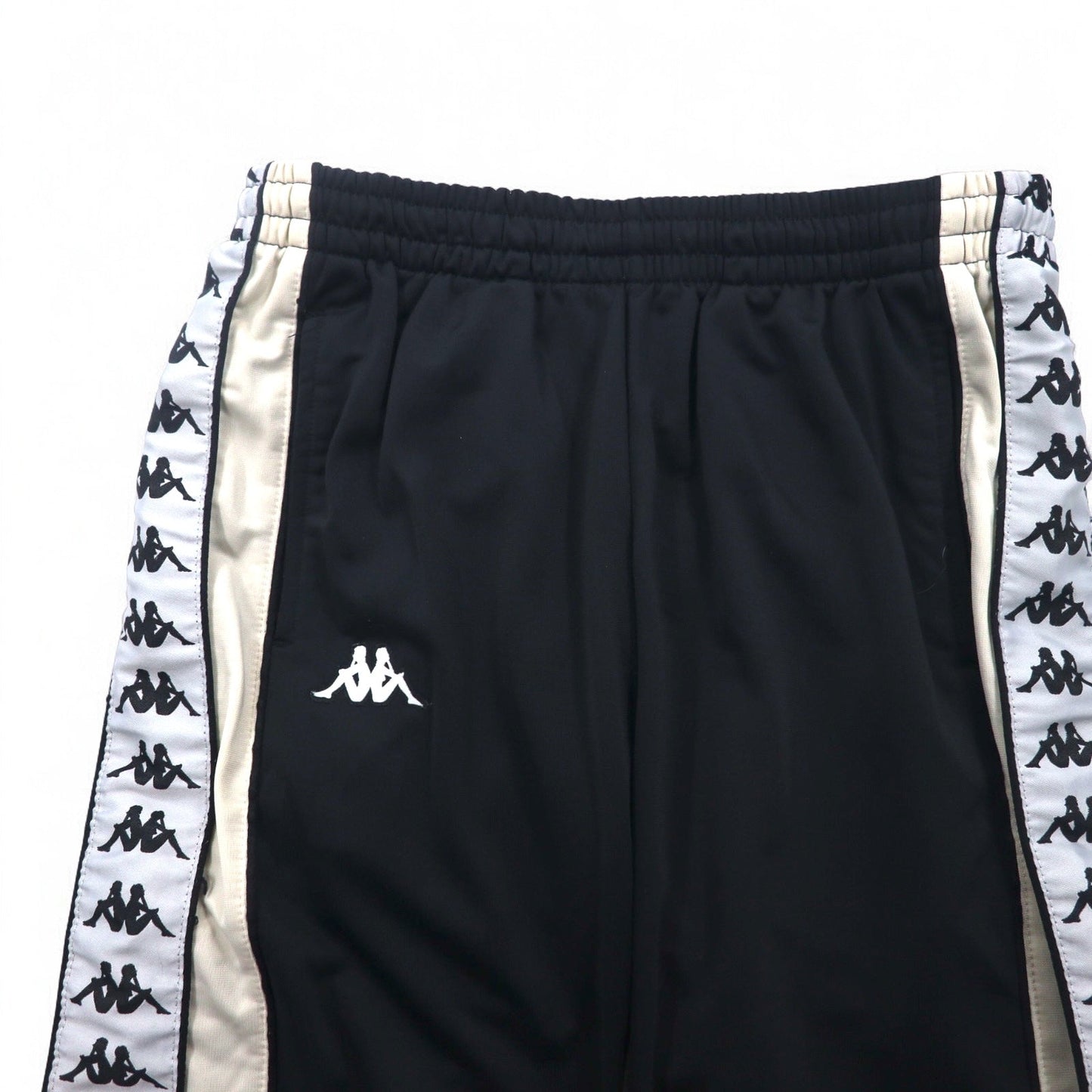 Kappa 00年代 トラックパンツ ジャージ L ブラック ポリエステル テープロゴ サイドライン