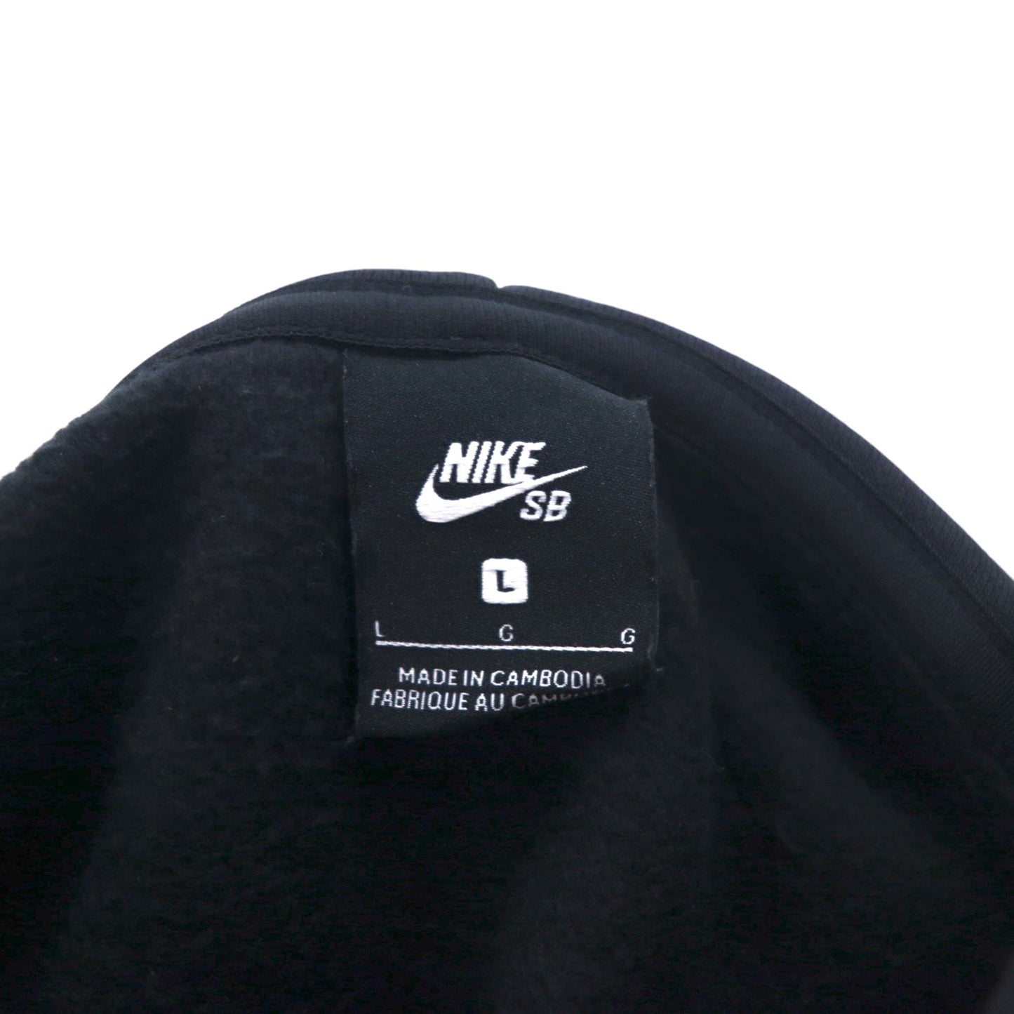 NIKE SB プリント プルオーバー パーカー L ブラック コットン 裏起毛 DM0865-010