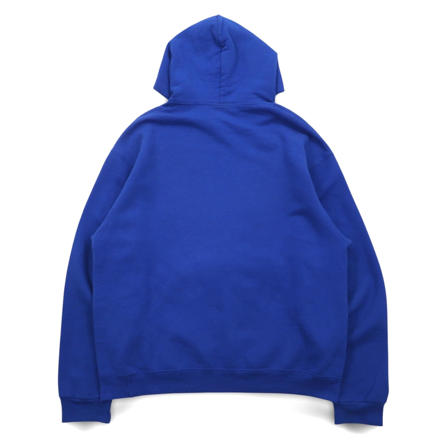 JERZEES カレッジプリント プルオーバーパーカー L ブルー コットン HEMPFIELD SPARTANS TRACK