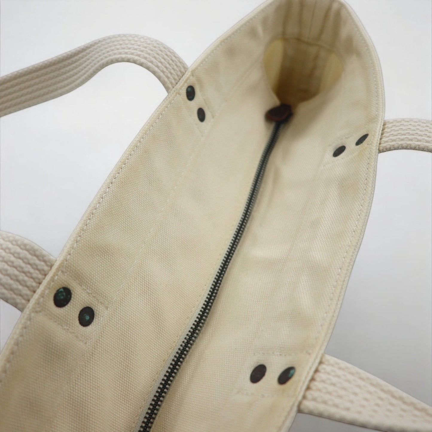 POLO RALPH LAUREN キャンバス トートバッグ ホワイト コットン ビッグポニー刺繍