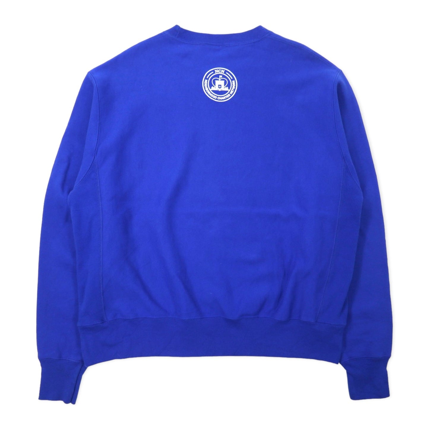Champion リバースウィーブ スウェット 2XL ブルー コットン NO HUMAN IS LIMITED 単色タグ 復刻 REVERSE WEAVE エルサルバドル製