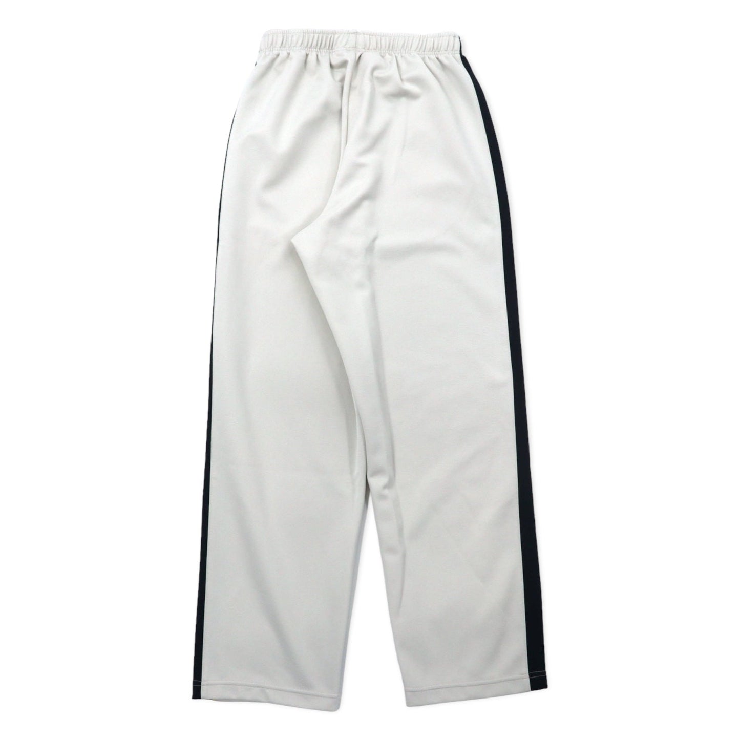 NIKE トラックパンツ ジャージ L ベージュ ポリエステル サイドライン スウォッシュロゴ刺繍