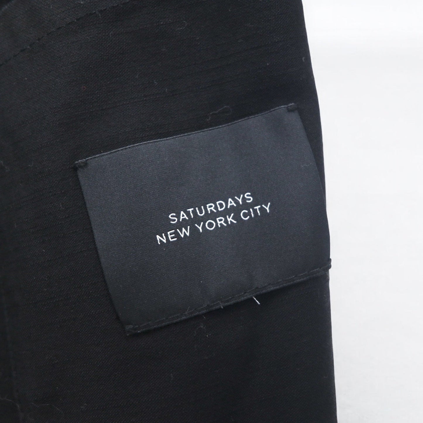 SATURDAYS NEW YORK CITY 半纏ジャケット 羽織 M ブラック コットン HANTEN JACKET BBL-1805
