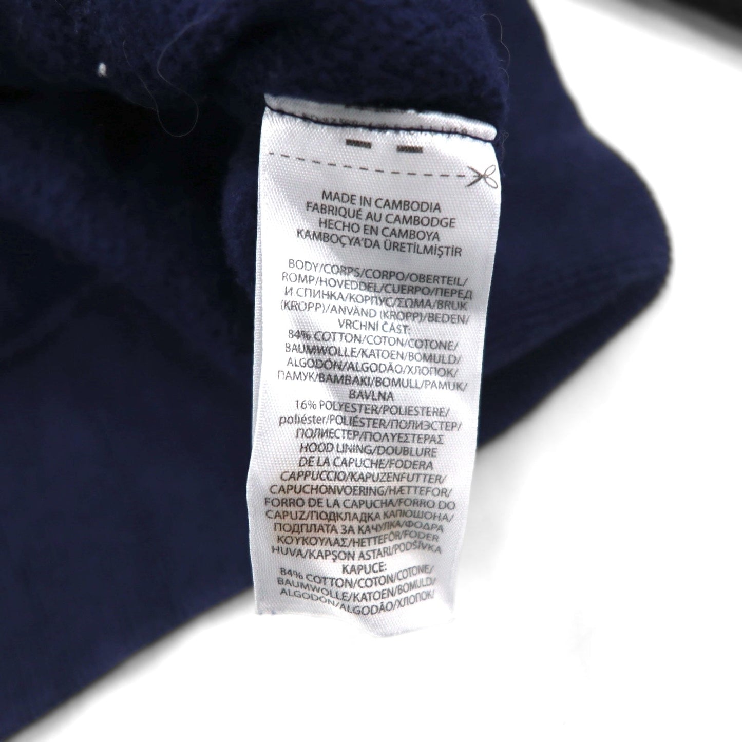 POLO RALPH LAUREN フルジップパーカー L ネイビー コットン スモールポニー刺繍 ダブルジップ