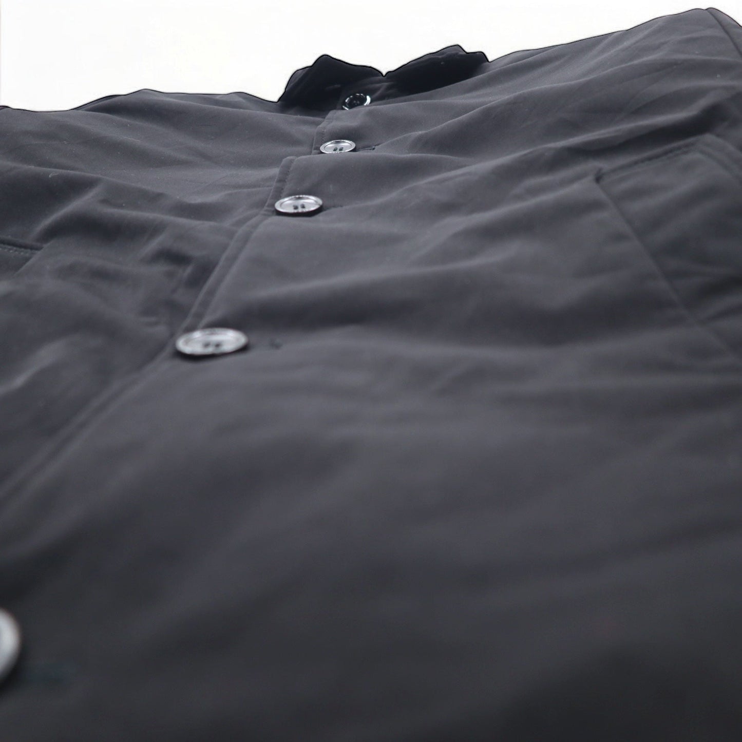 NAUTICA スタンドカラー ダウンジャケット コート S ブラック ポリエステル