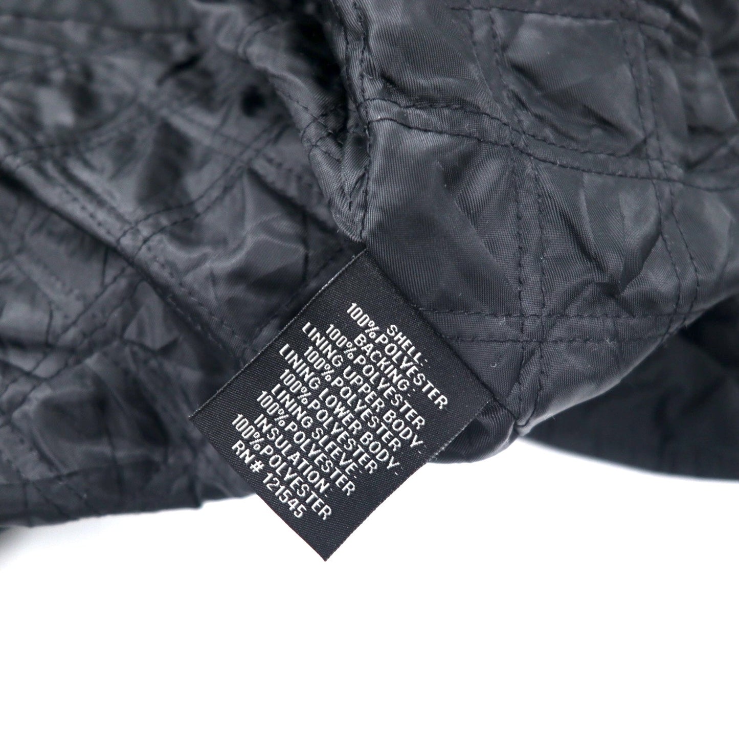 LONDON FOG スウィングトップ ハリントンジャケット L ブラック ポリエステル フリースライナー