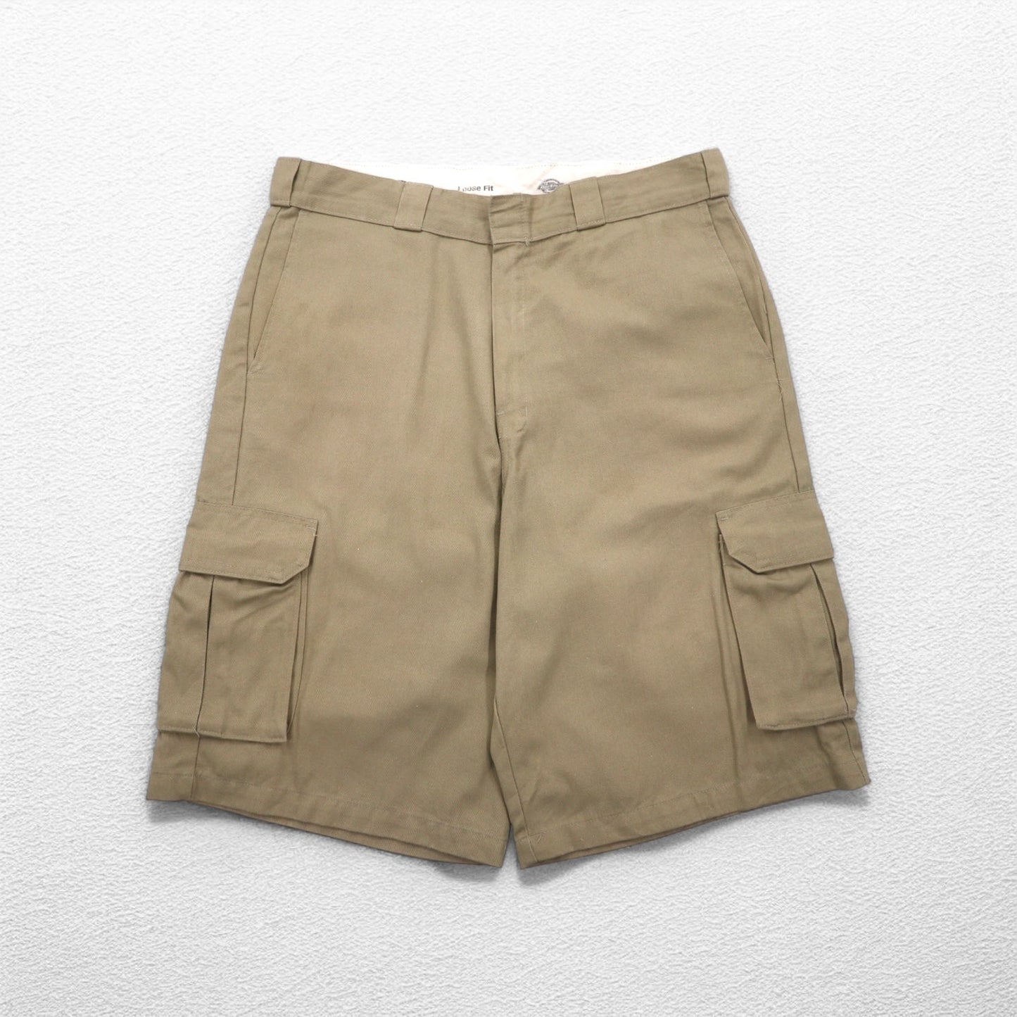 Dickies ルーズフィット ツイル カーゴショートパンツ ハーフパンツ L ベージュ LOOSE FIT WR888DS