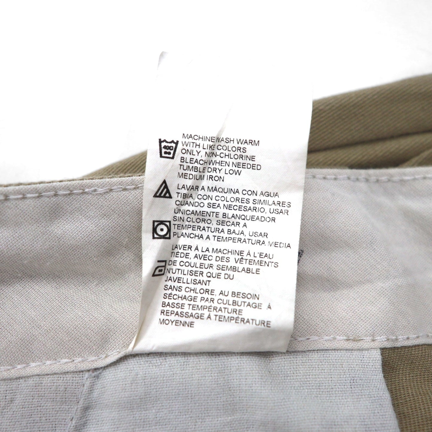 Dickies ルーズフィット ツイル カーゴショートパンツ ハーフパンツ L ベージュ LOOSE FIT WR888DS