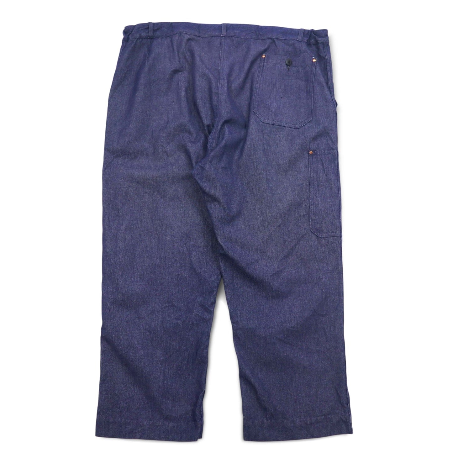 Le Mont Saint Martin 70年代 フランス製 フレンチワーク デニムパンツ 3XL インディゴ ブルー TERGAL
