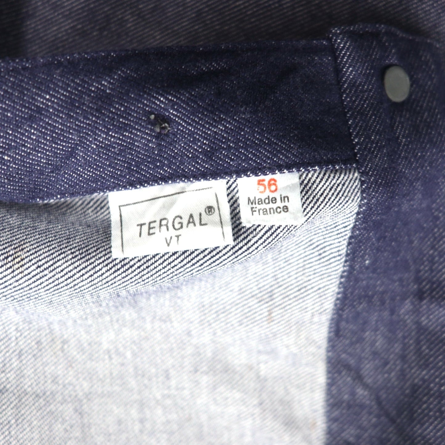 Le Mont Saint Martin 70年代 フランス製 フレンチワーク デニムパンツ 3XL インディゴ ブルー TERGAL