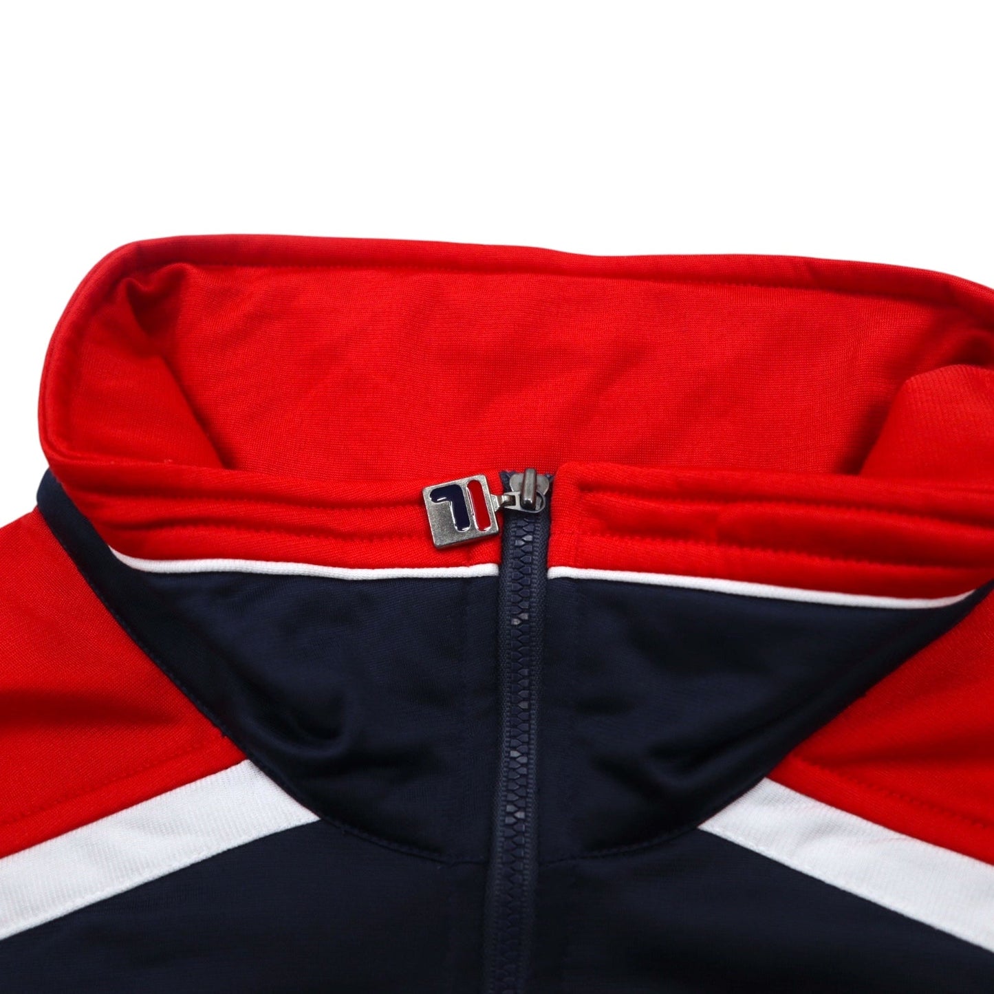 FILA 90年代 トラックジャケット ジャージ XL ネイビー レッド ポリエステル テープロゴ
