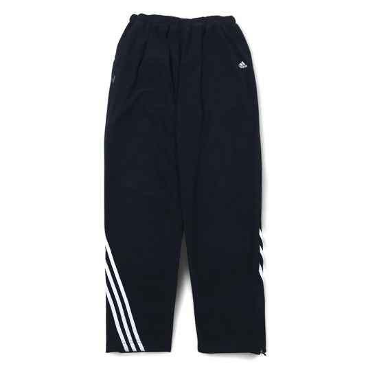 adidas 00年代 フリース イージーパンツ トラックパンツ ジャージ XL ブラック  3ストライプ