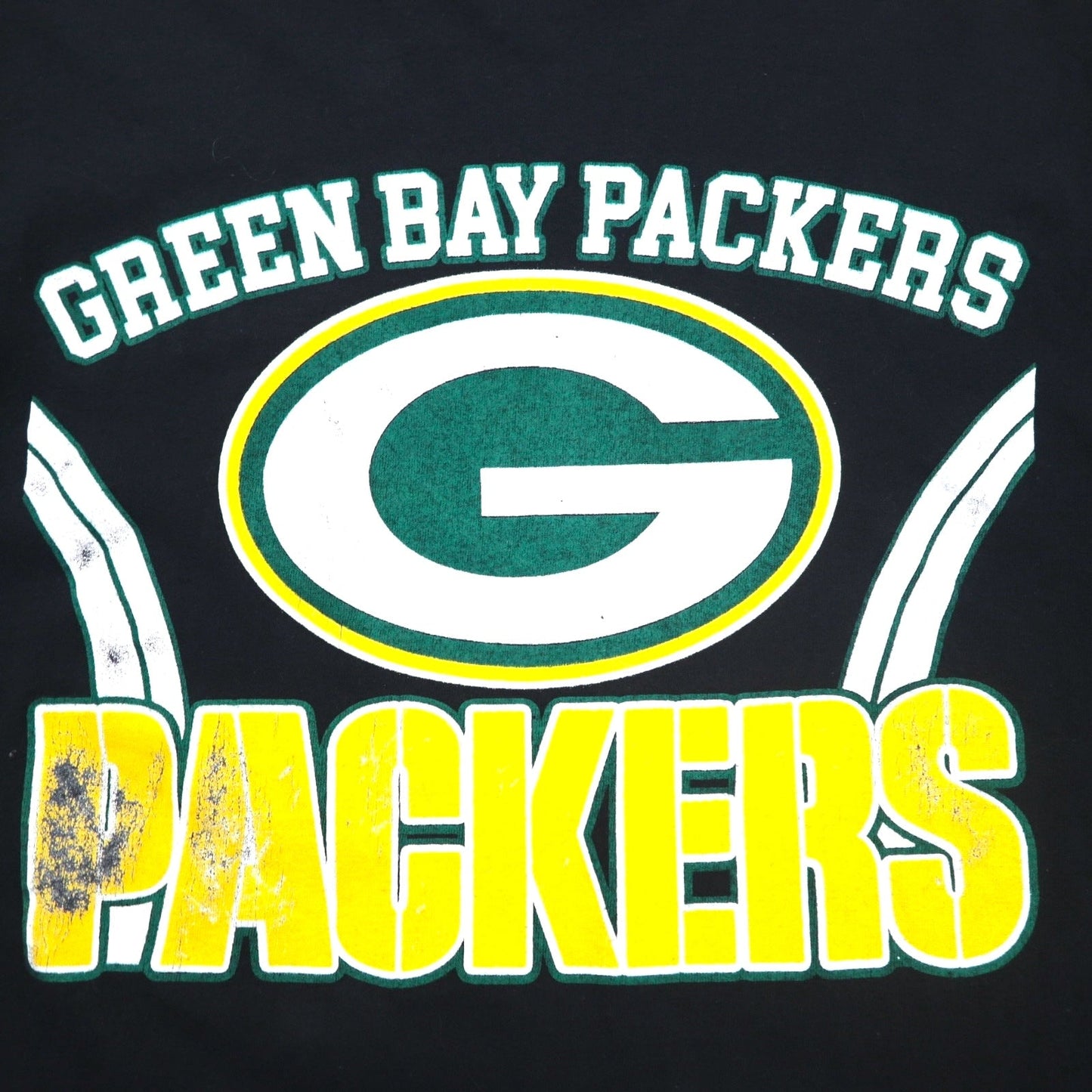 NFL グリーンベイ パッカーズ GREEN BAY PECKERS ロングスリーブTシャツ ロンT XL ブラック ホンジュラス製