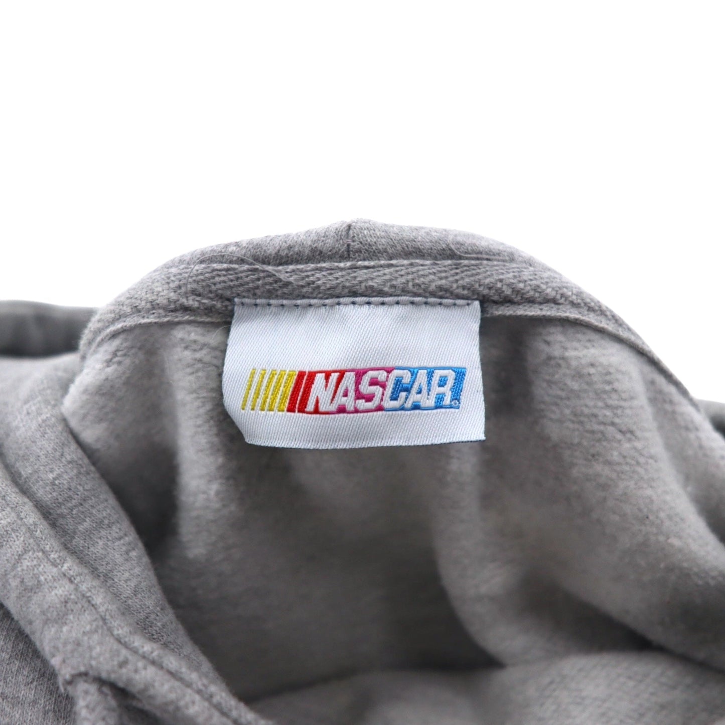 NASCAR ナンバリング プリント プルオーバーパーカー L グレー コットン レーシング DALE JR